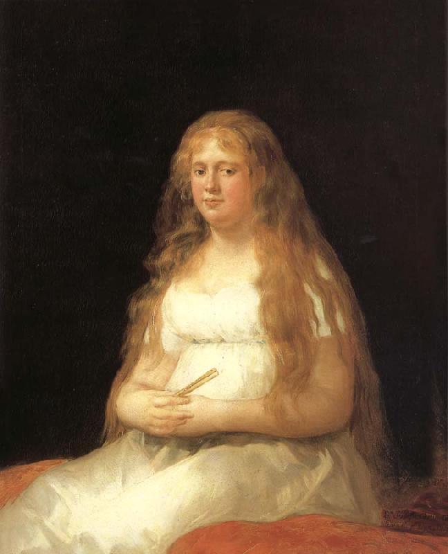 Francisco Goya Josefa Castilla Portugal de Garcini y Wanabrok oil painting image